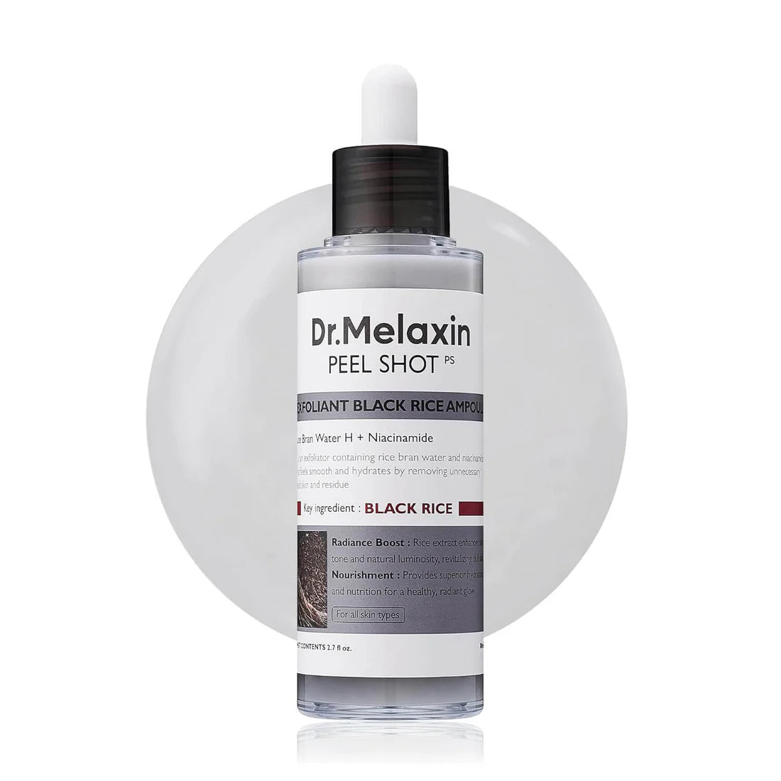 Dr. Melaxin Black Peel Shot skincare product