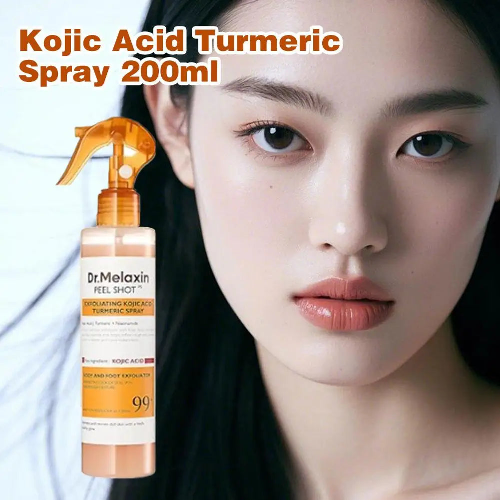 Korean Dr.Melaxin Kojic Acid Turmeric Face Spray 200ml Hydrating Moisturizing Brightening Improve Dull Daily Facial Moisturizing