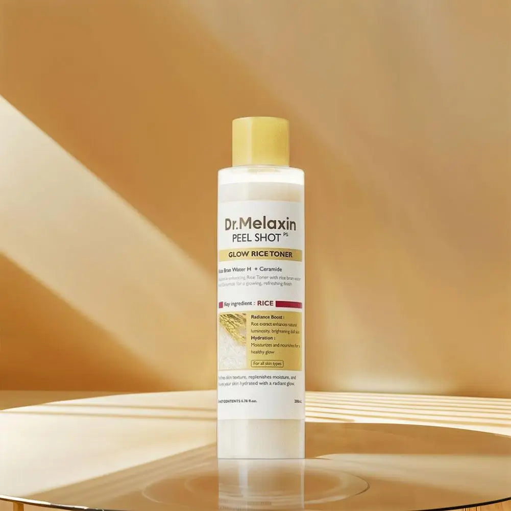 200ml Dr. Melaxin White Rice Toner Astringent Water Moisturizes Skin Cleanses Skin Nourishes and Hydrates Soften Serum Skin Care