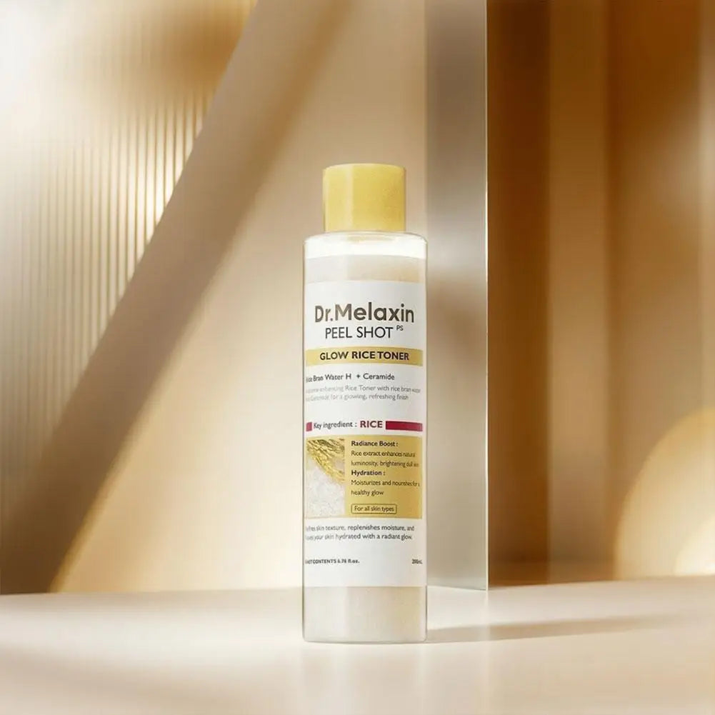 200ml Dr. Melaxin White Rice Toner Astringent Water Moisturizes Skin Cleanses Skin Nourishes and Hydrates Soften Serum Skin Care