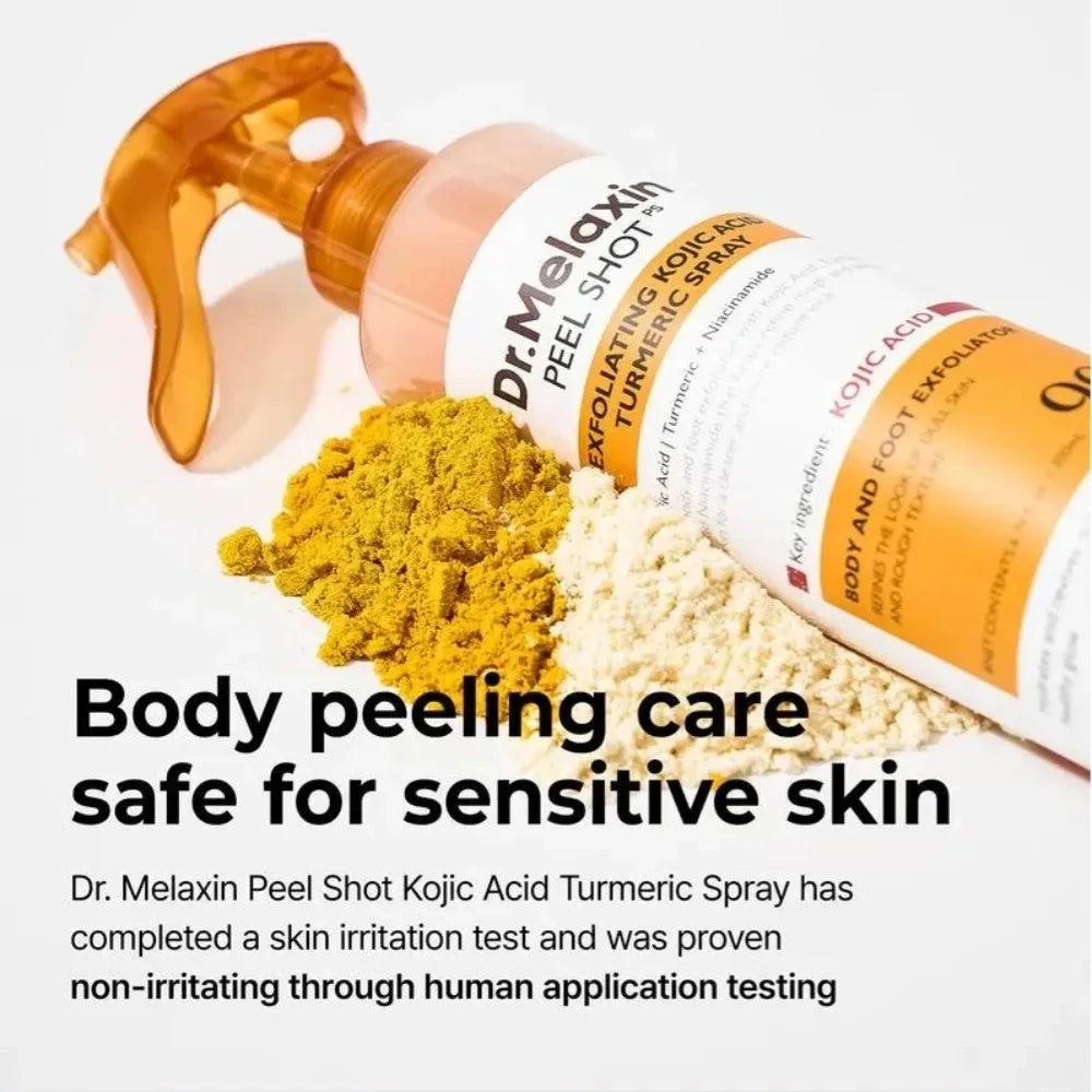 Korean Dr.Melaxin Kojic Acid Turmeric Face Spray 200ml Hydrating Moisturizing Brightening Improve Dull Daily Facial Moisturizing