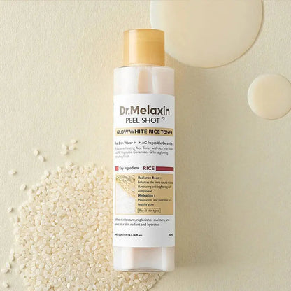 200ml Dr. Melaxin White Rice Toner Astringent Water Moisturizes Skin Cleanses Skin Nourishes and Hydrates Soften Serum Skin Care