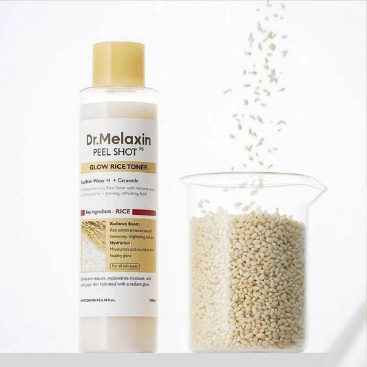 200ml Dr. Melaxin White Rice Toner Astringent Water Moisturizes Skin Cleanses Skin Nourishes and Hydrates Soften Serum Skin Care